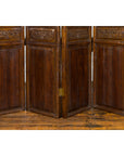 Set of Four Qing Dynasty Elmwood Open Fretwork Panels with Delicate Carvings-15. Asian & Chinese Furniture, Art, Antiques, Vintage Home Décor for sale at FEA Home