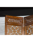 Set of Four Qing Dynasty Elmwood Open Fretwork Panels with Delicate Carvings-16. Asian & Chinese Furniture, Art, Antiques, Vintage Home Décor for sale at FEA Home