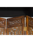 Set of Four Qing Dynasty Elmwood Open Fretwork Panels with Delicate Carvings-17. Asian & Chinese Furniture, Art, Antiques, Vintage Home Décor for sale at FEA Home