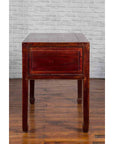 Chinese Antique Console Table with Drawers, Horse Hoof Legs and Dark Red Patina-14. Asian & Chinese Furniture, Art, Antiques, Vintage Home Décor for sale at FEA Home