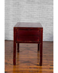 Chinese Antique Console Table with Drawers, Horse Hoof Legs and Dark Red Patina-17. Asian & Chinese Furniture, Art, Antiques, Vintage Home Décor for sale at FEA Home