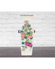 Chinese Qing 19th Century Altar Vase with Hand-Painted Flowers and Calligraphy-15. Asian & Chinese Furniture, Art, Antiques, Vintage Home Décor for sale at FEA Home