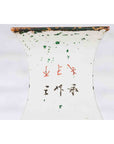 Chinese Qing 19th Century Altar Vase with Hand-Painted Flowers and Calligraphy-18. Asian & Chinese Furniture, Art, Antiques, Vintage Home Décor for sale at FEA Home