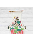 Chinese Qing 19th Century Altar Vase with Hand-Painted Flowers and Calligraphy-5. Asian & Chinese Furniture, Art, Antiques, Vintage Home Décor for sale at FEA Home