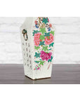 Chinese Qing 19th Century Altar Vase with Hand-Painted Flowers and Calligraphy-9. Asian & Chinese Furniture, Art, Antiques, Vintage Home Décor for sale at FEA Home