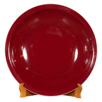Chinese Vintage Large Porcelain Platter with Oxblood Color- Asian Antiques, Vintage Home Decor & Chinese Furniture - FEA Home