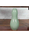 Large Prem Collection Chiang Mai Gourd-Shaped Vase with Green Glaze-11. Asian & Chinese Furniture, Art, Antiques, Vintage Home Décor for sale at FEA Home