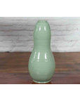 Large Prem Collection Chiang Mai Gourd-Shaped Vase with Green Glaze-13. Asian & Chinese Furniture, Art, Antiques, Vintage Home Décor for sale at FEA Home