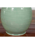 Large Prem Collection Chiang Mai Gourd-Shaped Vase with Green Glaze-9. Asian & Chinese Furniture, Art, Antiques, Vintage Home Décor for sale at FEA Home