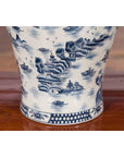 Chinese Vintage Blue and White Porcelain Vase with Landscapes and Architectures-13. Asian & Chinese Furniture, Art, Antiques, Vintage Home Décor for sale at FEA Home