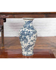 Chinese Vintage Blue and White Porcelain Vase with Landscapes and Architectures-9. Asian & Chinese Furniture, Art, Antiques, Vintage Home Décor for sale at FEA Home