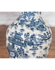 Chinese Vintage Blue and White Porcelain Vase with Landscapes and Architectures-10. Asian & Chinese Furniture, Art, Antiques, Vintage Home Décor for sale at FEA Home