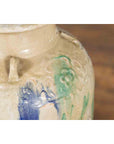 Antique Annamese 19th Century Storage Vessel with Green and Blue Glazed Effects-11. Asian & Chinese Furniture, Art, Antiques, Vintage Home Décor for sale at FEA Home