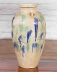 Antique Annamese 19th Century Storage Vessel with Green and Blue Glazed Effects-2. Asian & Chinese Furniture, Art, Antiques, Vintage Home Décor for sale at FEA Home
