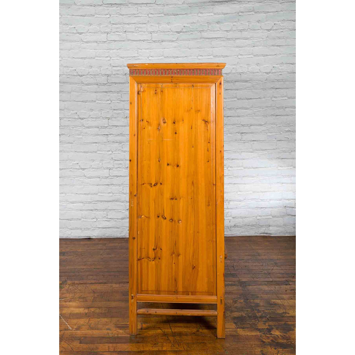 Large Chinese Qing Dynasty 19th Century Cabinet with Hand-Carved and Gilt Panels-13. Asian &amp; Chinese Furniture, Art, Antiques, Vintage Home Décor for sale at FEA Home