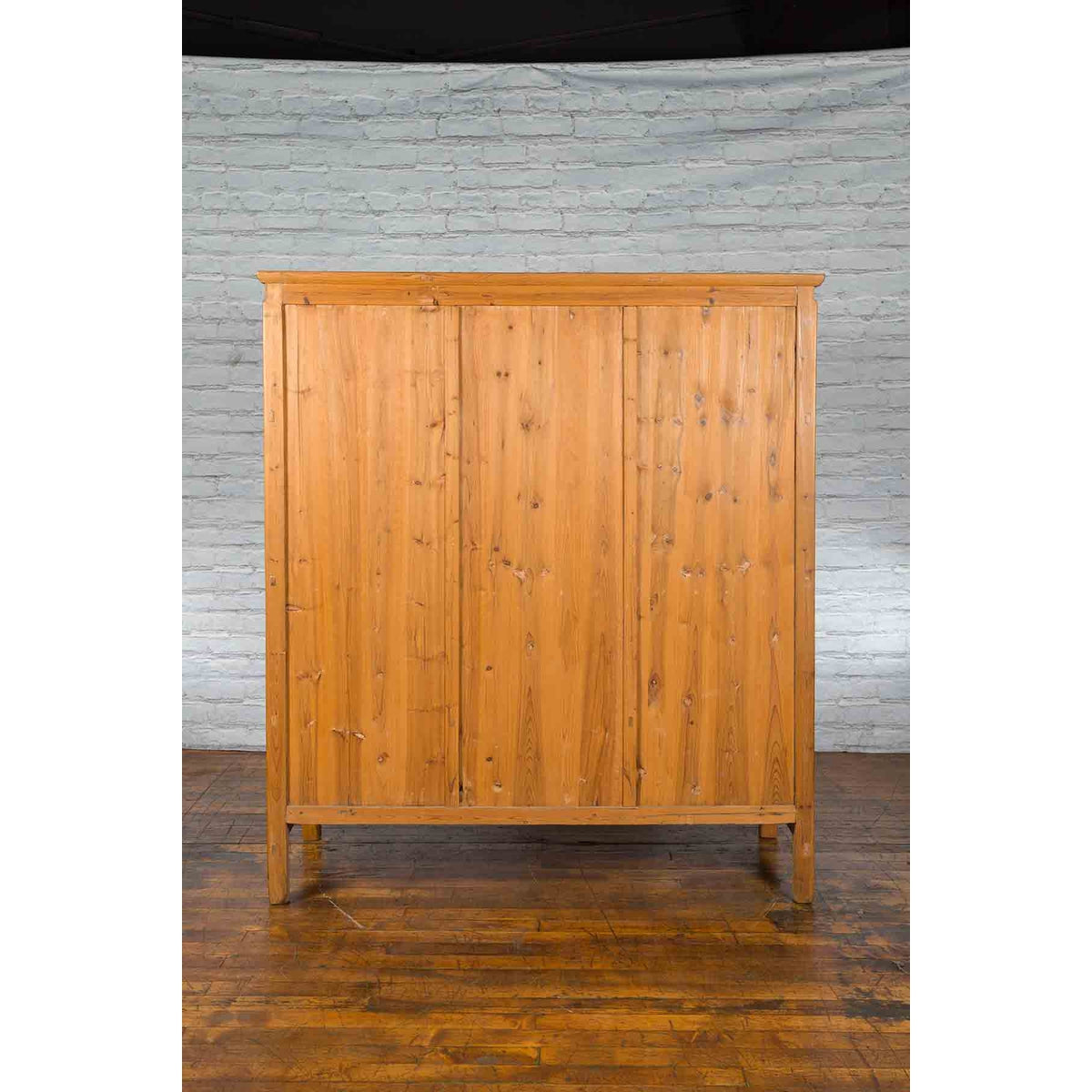 Large Chinese Qing Dynasty 19th Century Cabinet with Hand-Carved and Gilt Panels-6. Asian &amp; Chinese Furniture, Art, Antiques, Vintage Home Décor for sale at FEA Home