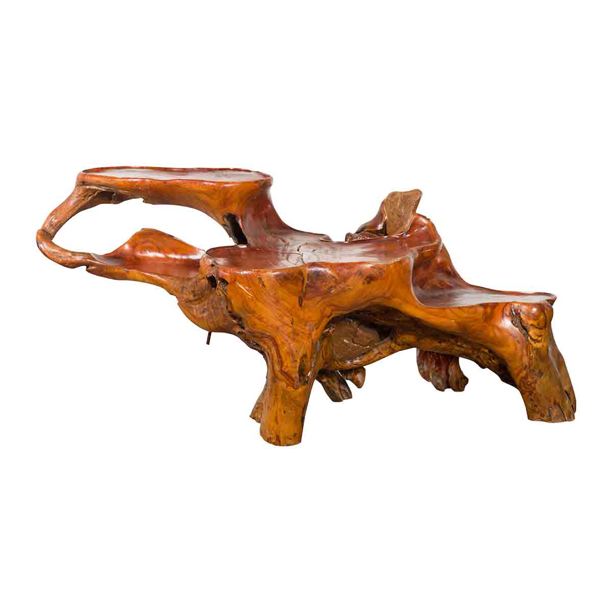 Indonesian 20th Century Lacquered Root Stand-1. Asian & Chinese Furniture, Art, Antiques, Vintage Home Décor for sale at FEA Home
