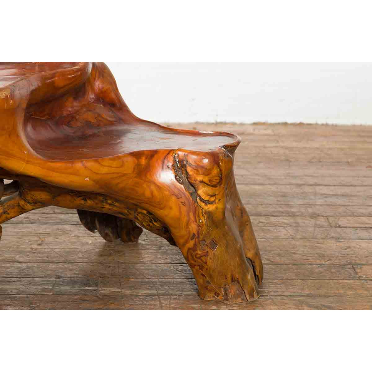 Indonesian 20th Century Lacquered Root Stand-9. Asian &amp; Chinese Furniture, Art, Antiques, Vintage Home Décor for sale at FEA Home