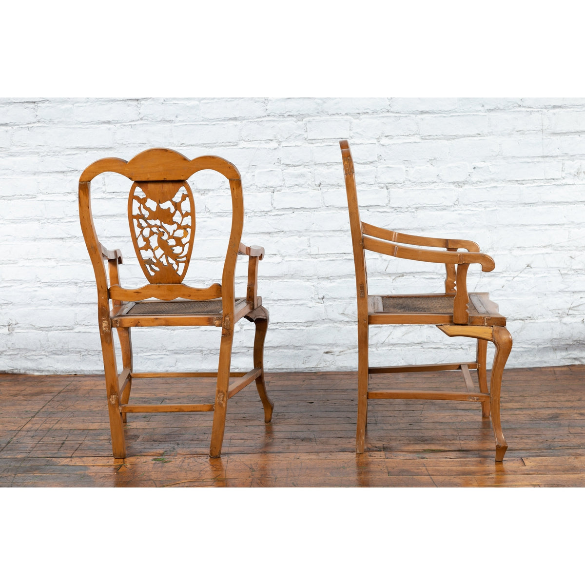 Chinese Qing Dynasty 19th Century Armchair with Carved Medallion, Sold Each-11. Asian &amp; Chinese Furniture, Art, Antiques, Vintage Home Décor for sale at FEA Home