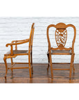 Chinese Qing Dynasty 19th Century Armchair with Carved Medallion, Sold Each-13. Asian & Chinese Furniture, Art, Antiques, Vintage Home Décor for sale at FEA Home