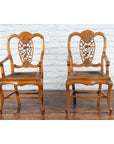 Chinese Qing Dynasty 19th Century Armchair with Carved Medallion, Sold Each-15. Asian & Chinese Furniture, Art, Antiques, Vintage Home Décor for sale at FEA Home