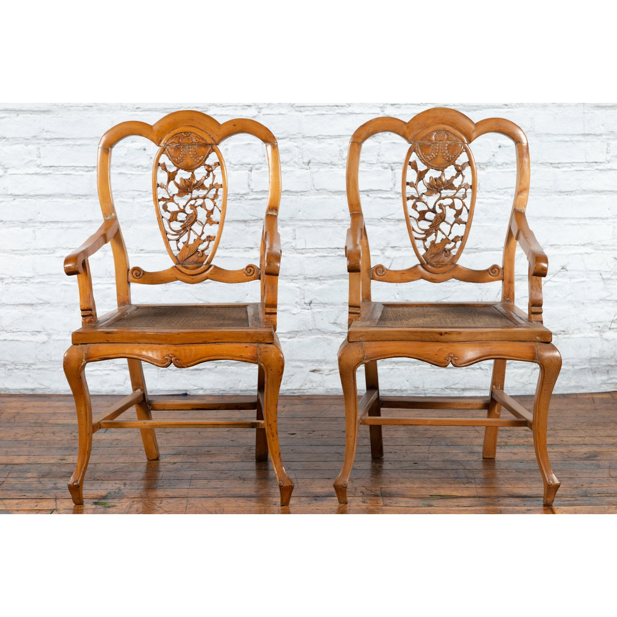 Chinese Qing Dynasty 19th Century Armchair with Carved Medallion, Sold Each-3. Asian &amp; Chinese Furniture, Art, Antiques, Vintage Home Décor for sale at FEA Home