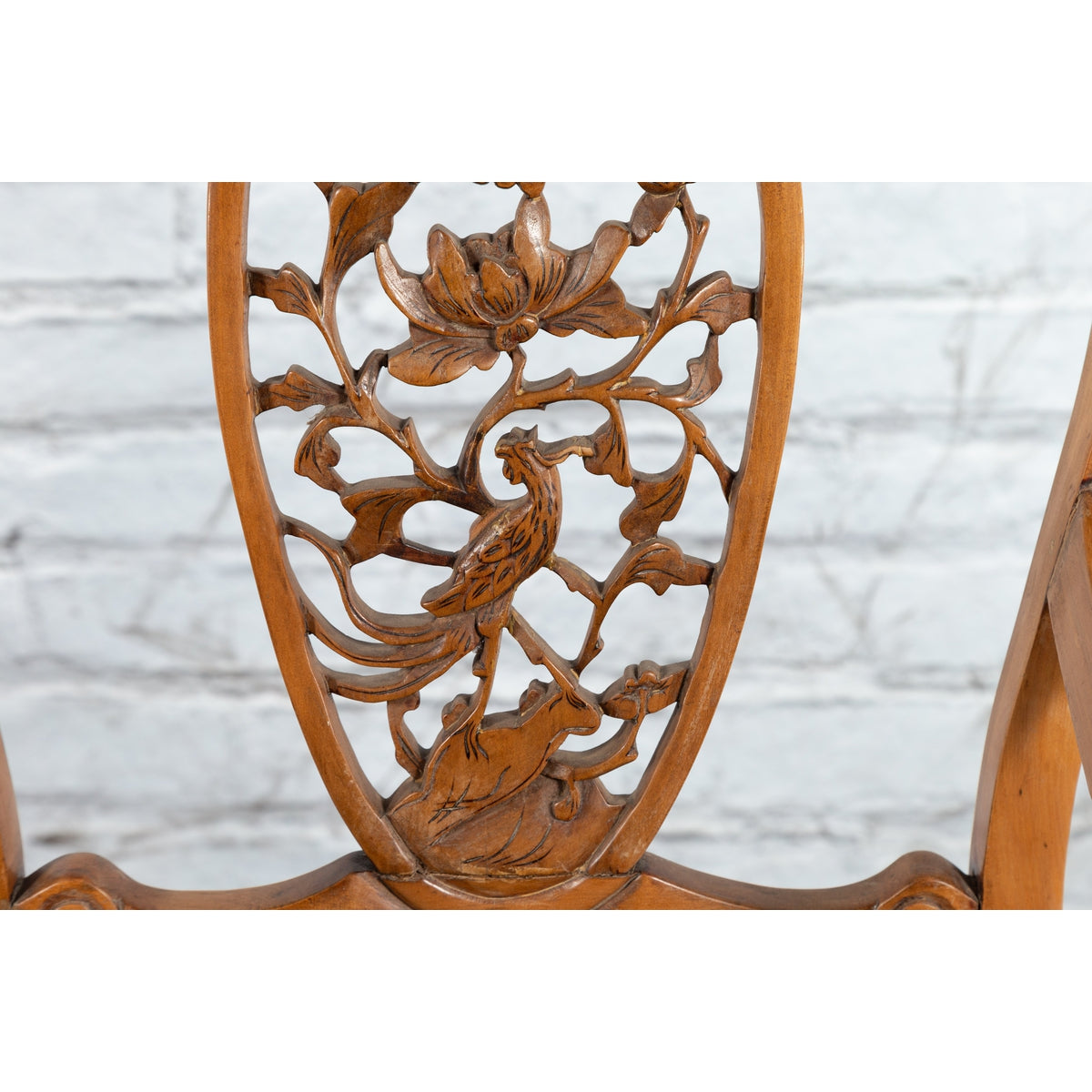 Chinese Qing Dynasty 19th Century Armchair with Carved Medallion, Sold Each-5. Asian &amp; Chinese Furniture, Art, Antiques, Vintage Home Décor for sale at FEA Home