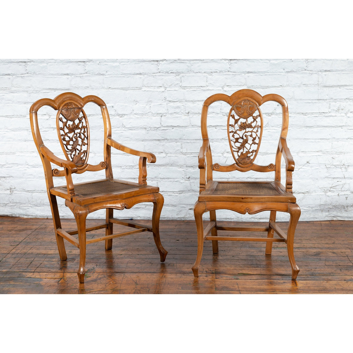 Chinese Qing Dynasty 19th Century Armchair with Carved Medallion, Sold Each-9. Asian &amp; Chinese Furniture, Art, Antiques, Vintage Home Décor for sale at FEA Home