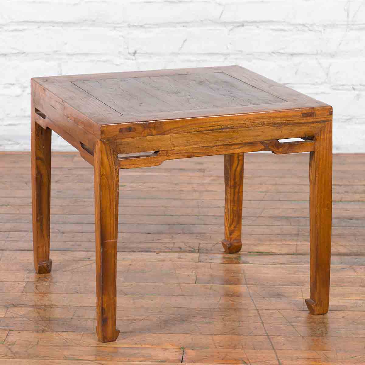 Small Chinese Early 20th Century Coffee Table with Humpback Stretchers-2. Asian & Chinese Furniture, Art, Antiques, Vintage Home Décor for sale at FEA Home