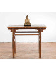 Chinese 19th Century Qing Dynasty Period Console Table with Carved Spandrels-3. Asian & Chinese Furniture, Art, Antiques, Vintage Home Décor for sale at FEA Home