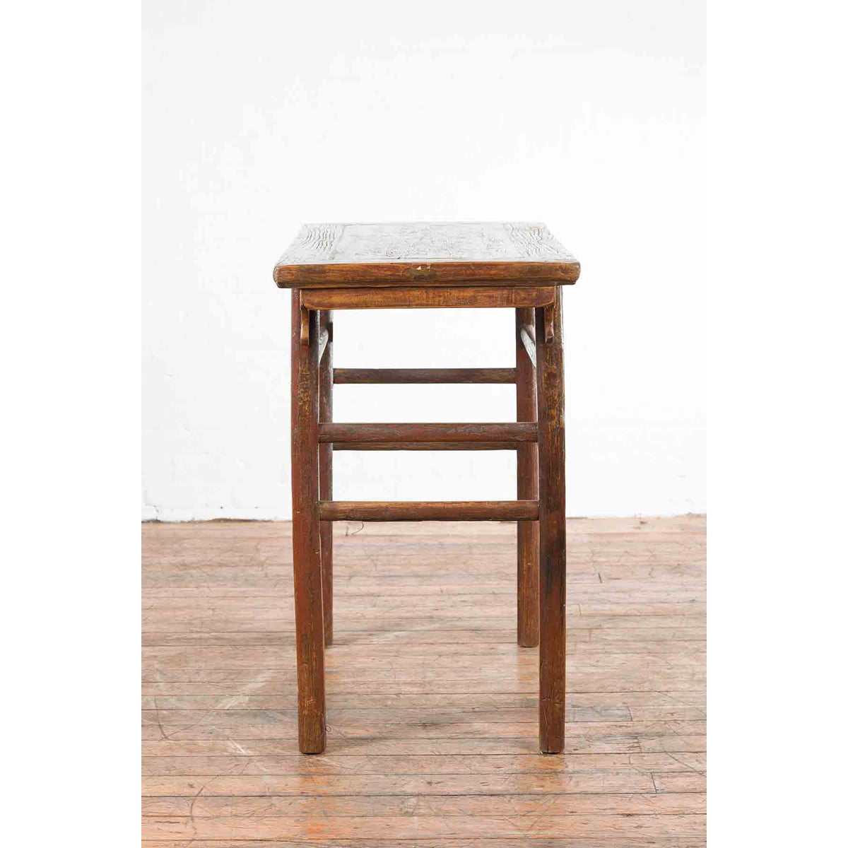 Chinese 19th Century Qing Dynasty Period Console Table with Carved Spandrels-6. Asian &amp; Chinese Furniture, Art, Antiques, Vintage Home Décor for sale at FEA Home