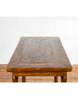 Chinese 19th Century Qing Dynasty Period Console Table with Carved Spandrels-12. Asian & Chinese Furniture, Art, Antiques, Vintage Home Décor for sale at FEA Home