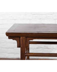 Chinese Early 20th Century Scholar's Altar Console Table with Carved Apron-6. Asian & Chinese Furniture, Art, Antiques, Vintage Home Décor for sale at FEA Home