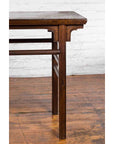 Chinese Early 20th Century Scholar's Altar Console Table with Carved Apron-9. Asian & Chinese Furniture, Art, Antiques, Vintage Home Décor for sale at FEA Home