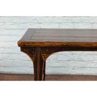 Early 20th Century Chinese Hand-Carved Altar Table with Distressed Patina