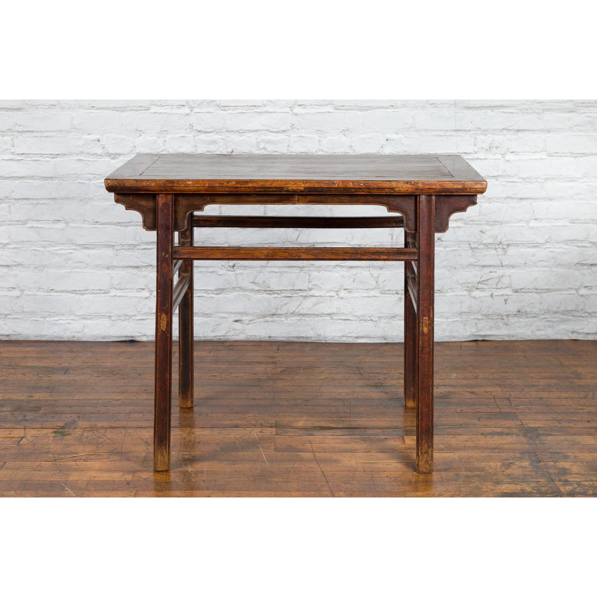 Chinese Qing Dynasty 19th Century Altar Console Table with Carved Apron-3. Asian &amp; Chinese Furniture, Art, Antiques, Vintage Home Décor for sale at FEA Home