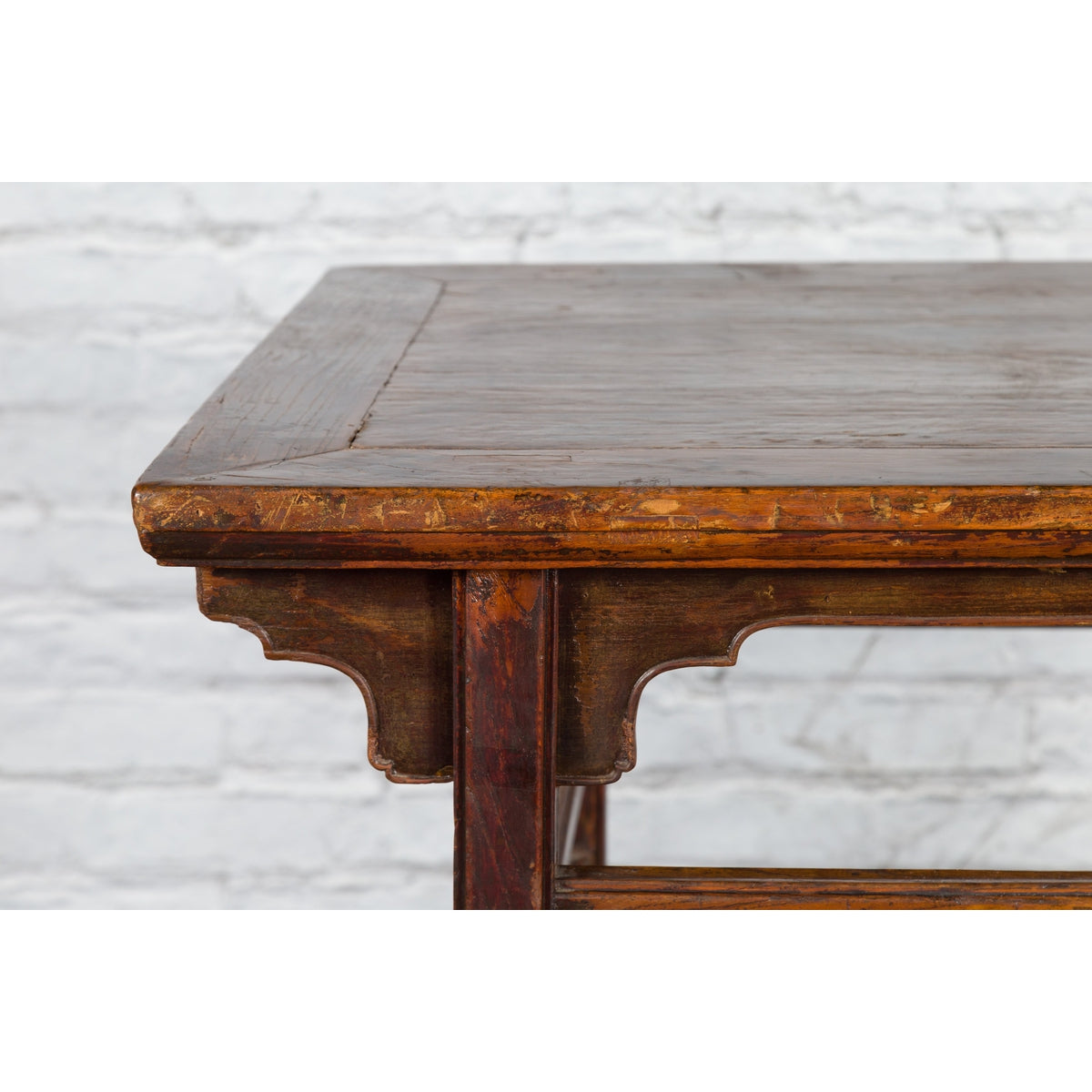 Chinese Qing Dynasty 19th Century Altar Console Table with Carved Apron-7. Asian &amp; Chinese Furniture, Art, Antiques, Vintage Home Décor for sale at FEA Home