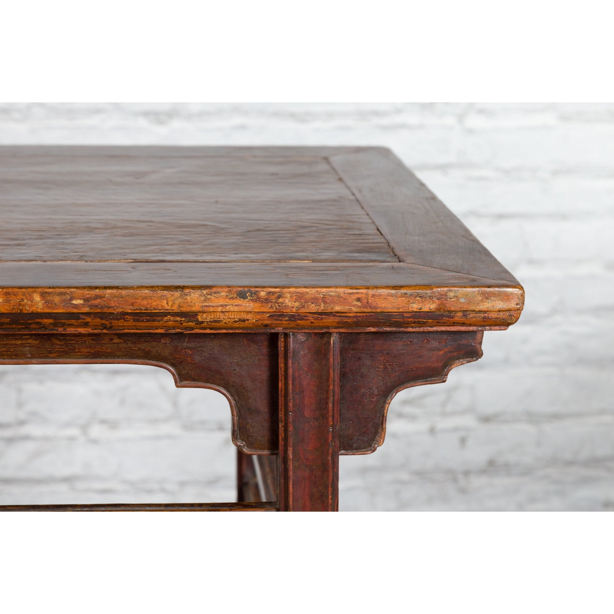 Chinese Qing Dynasty 19th Century Altar Console Table with Carved Apron-8. Asian &amp; Chinese Furniture, Art, Antiques, Vintage Home Décor for sale at FEA Home