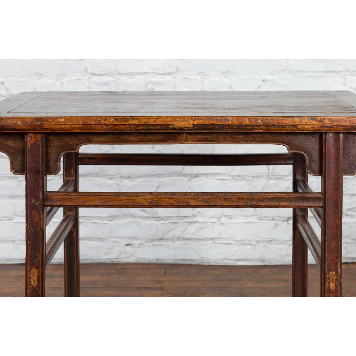 Chinese Qing Dynasty 19th Century Altar Console Table with Carved Apron-9. Asian &amp; Chinese Furniture, Art, Antiques, Vintage Home Décor for sale at FEA Home