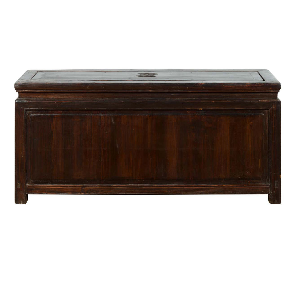 Chinese Early 20th Century Lacquered Trunk with Brass Hardware and Removable Top-1. Asian & Chinese Furniture, Art, Antiques, Vintage Home Décor for sale at FEA Home