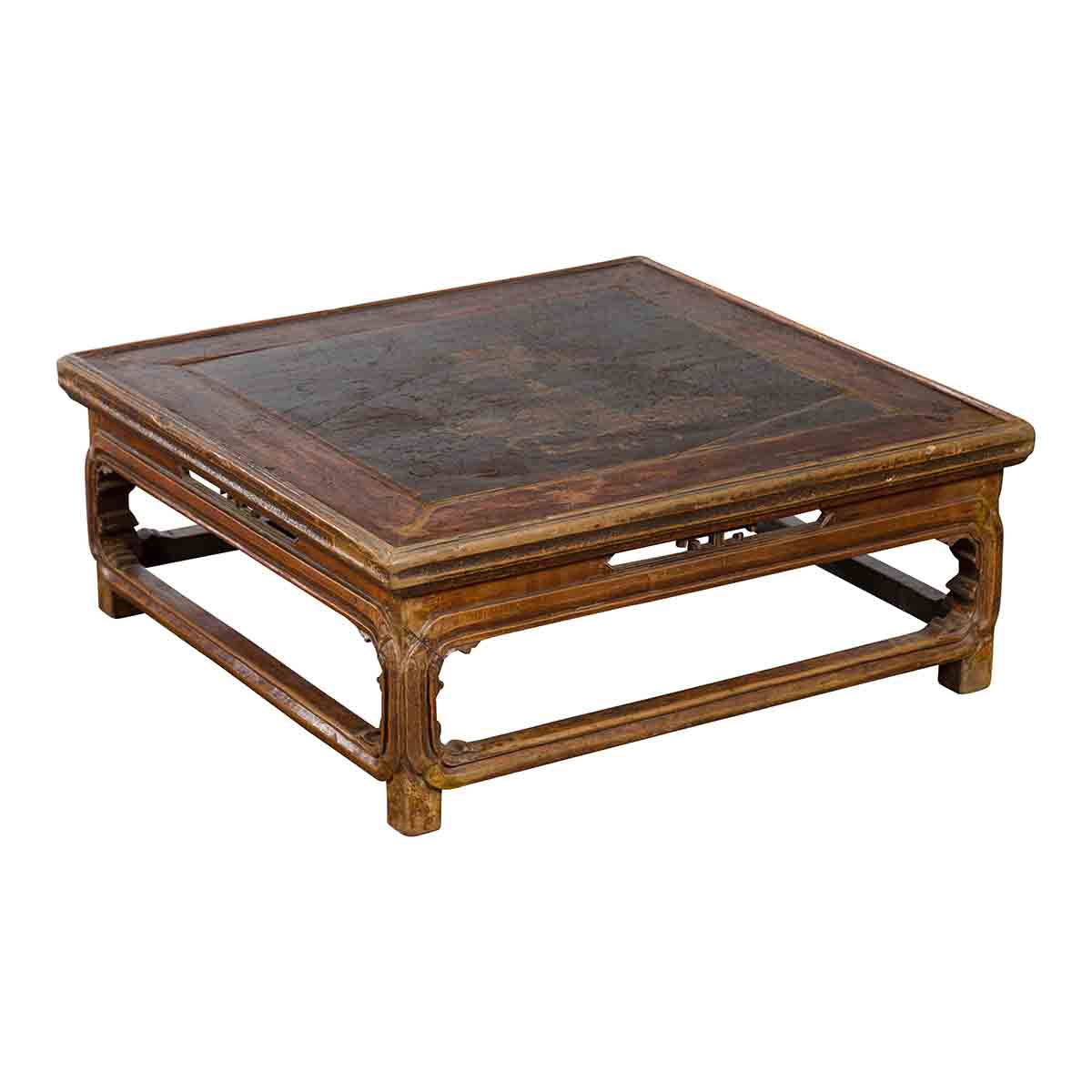 Qing Dynasty 19th Century Chinese Low Kang Coffee Table with Painted Décor-1. Asian & Chinese Furniture, Art, Antiques, Vintage Home Décor for sale at FEA Home