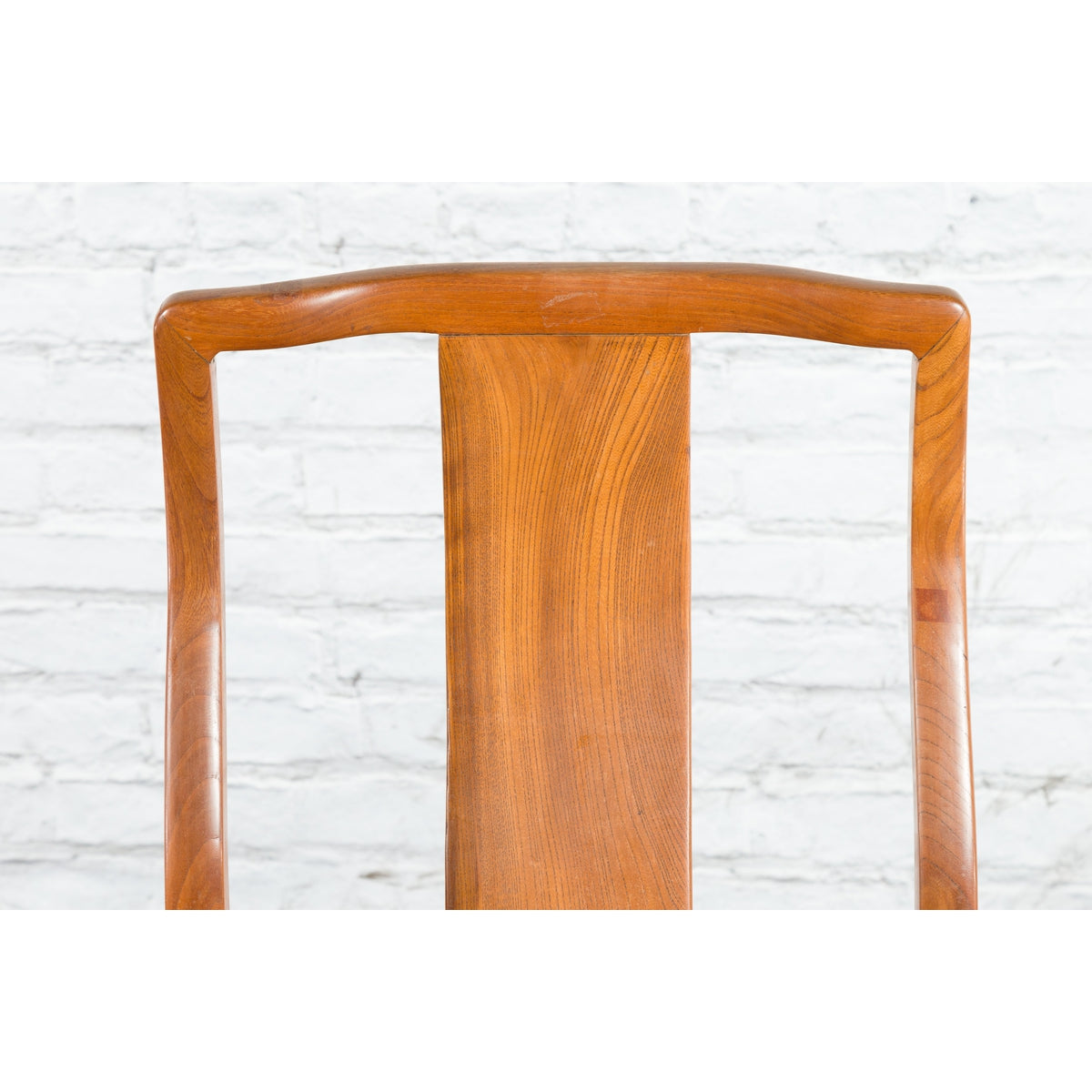 Chinese Early 20th Century Carved Elmwood Side Chair with Rattan Seat-8. Asian &amp; Chinese Furniture, Art, Antiques, Vintage Home Décor for sale at FEA Home