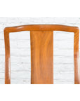 Chinese Early 20th Century Carved Elmwood Side Chair with Rattan Seat-8. Asian & Chinese Furniture, Art, Antiques, Vintage Home Décor for sale at FEA Home