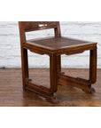 Chinese Qing Dynasty Period 19th Century Wooden Side Chair with Rattan Accents-10. Asian & Chinese Furniture, Art, Antiques, Vintage Home Décor for sale at FEA Home