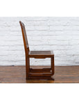 Chinese Qing Dynasty Period 19th Century Wooden Side Chair with Rattan Accents-11. Asian & Chinese Furniture, Art, Antiques, Vintage Home Décor for sale at FEA Home