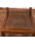 Chinese Qing Dynasty Period 19th Century Wooden Side Chair with Rattan Accents-8. Asian & Chinese Furniture, Art, Antiques, Vintage Home Décor for sale at FEA Home
