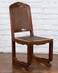 Chinese Qing Dynasty Period 19th Century Wooden Side Chair with Rattan Accents-9. Asian & Chinese Furniture, Art, Antiques, Vintage Home Décor for sale at FEA Home