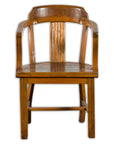 Chinese Early 20th Century Horseshoe Back Armchair with Carved Reeded Splat-1. Asian & Chinese Furniture, Art, Antiques, Vintage Home Décor for sale at FEA Home