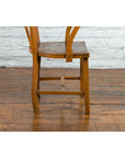 Chinese Early 20th Century Horseshoe Back Armchair with Carved Reeded Splat-6. Asian & Chinese Furniture, Art, Antiques, Vintage Home Décor for sale at FEA Home