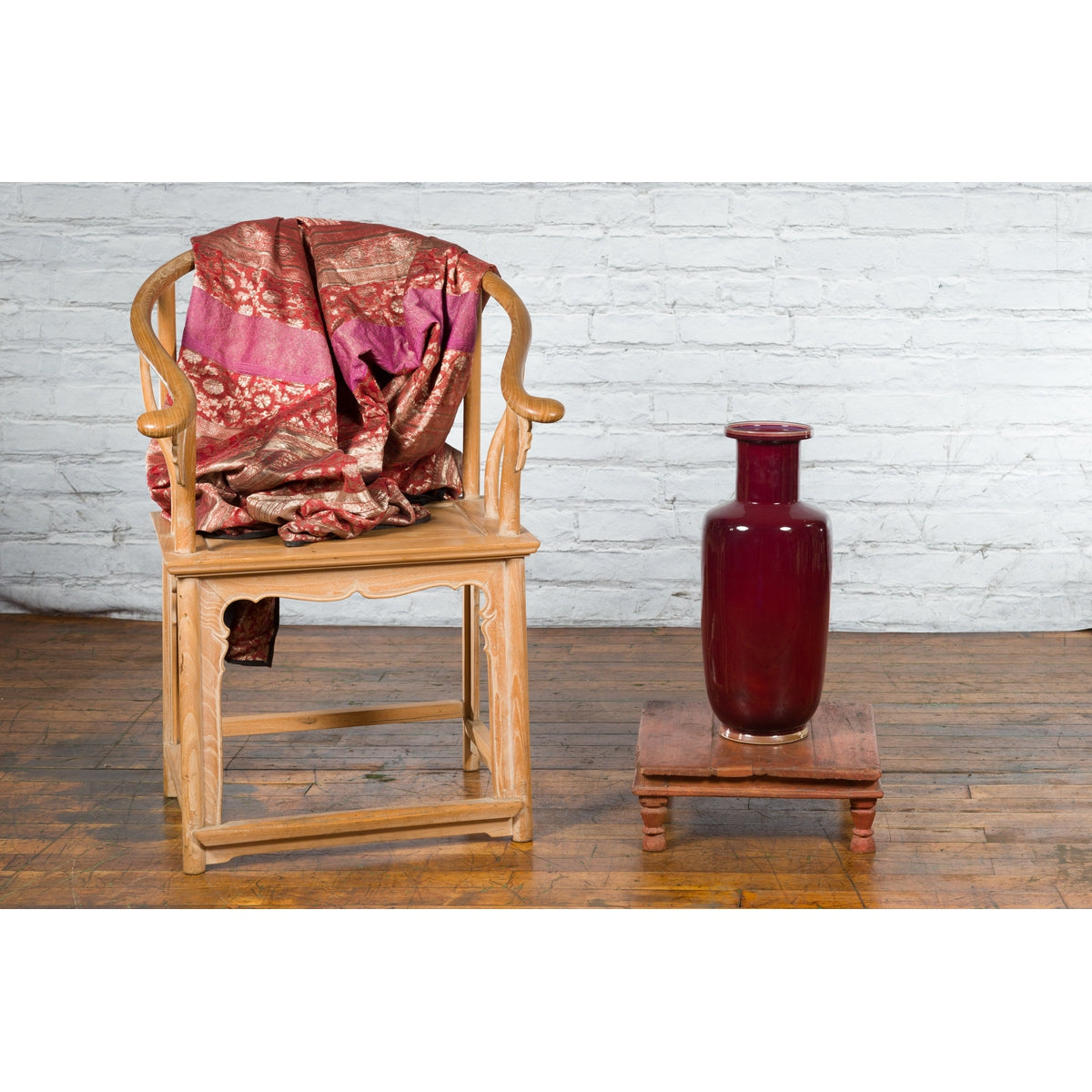 Antique Indian Low Wooden Prayer Table Stand with Carved Angular Legs-2. Asian & Chinese Furniture, Art, Antiques, Vintage Home Décor for sale at FEA Home